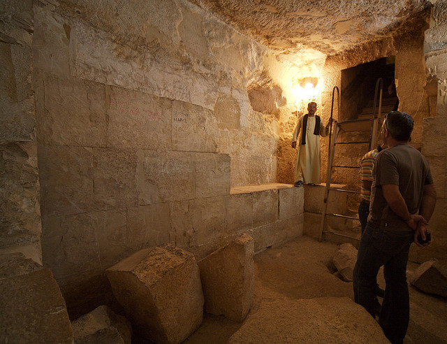 Inside the pyramids